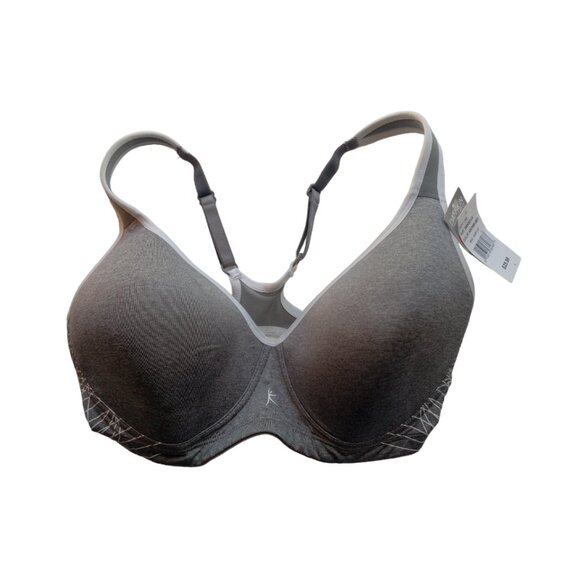 NWT Danskin 34DDD/1X Heather Grey Sports Bra - Picture 7 of 9